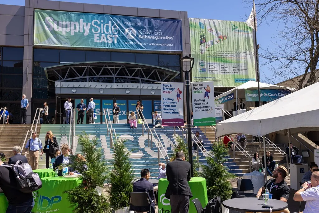 SupplySide East 2024 banners at the Meadowlands Exposition Center