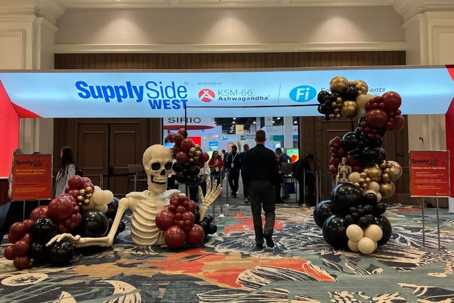 The SupplySide West 2024 expo hall entrance at Mandalay Bay